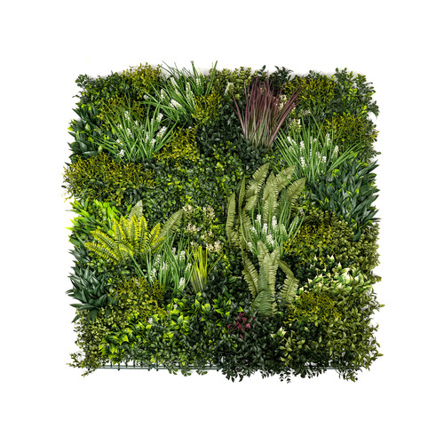 GreenWall Mesterséges Növényfal Panel, 1 m² (Zen) | Gondozásmentes Zöldfal Kültérre és Beltérre - UV-stabil