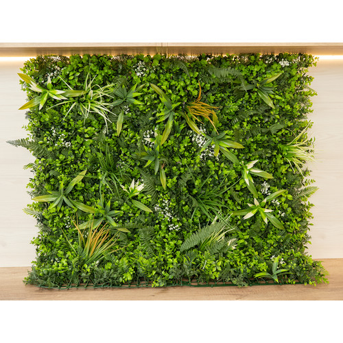 GreenWall Mesterséges Növényfal Panel, 1 m² (Zen) | Gondozásmentes Zöldfal Kültérre és Beltérre - UV-stabil