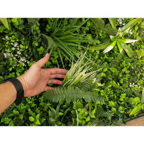 GreenWall Mesterséges Növényfal Panel, 1 m² (Zen) | Gondozásmentes Zöldfal Kültérre és Beltérre - UV-stabil
