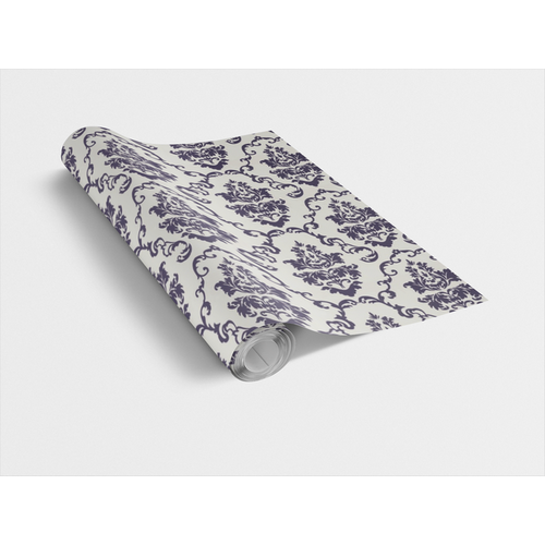 AIDA BLUE / fehér kék barokk 45cm x 15m öntapadós tapéta AIDA BLUE / fehér kék barokk 45cm x 15m öntapadós tapéta