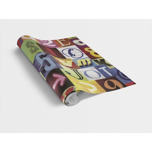 ALPHA / színes betűk 45cm x 15m öntapadós tapéta ALPHA / színes betűk 45cm x 15m öntapadós tapéta