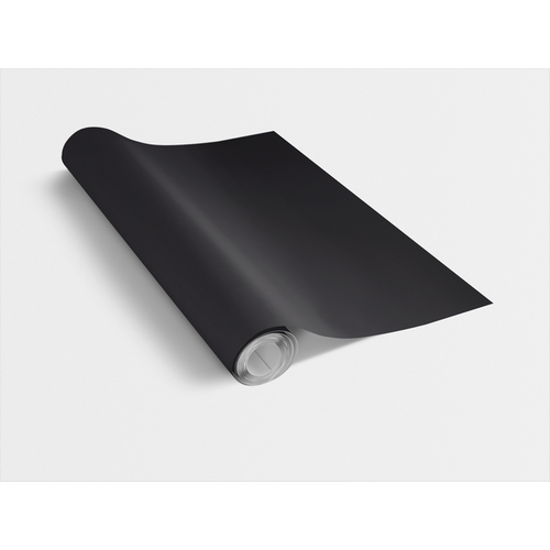 BLACK MAT/ matt fekete 45cm x 15m öntapadós tapéta