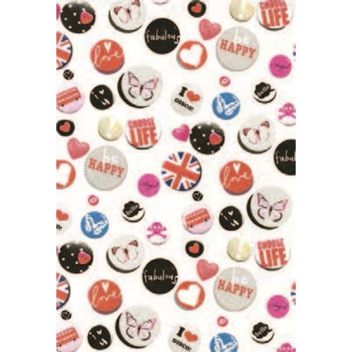 BUTTONS 45cm x 15m öntapadós tapéta