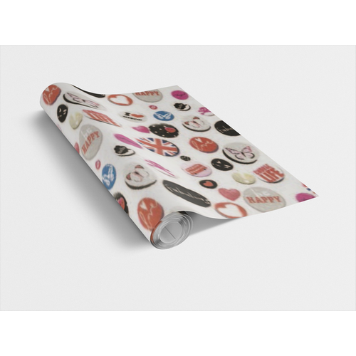 BUTTONS 45cm x 15m öntapadós tapéta