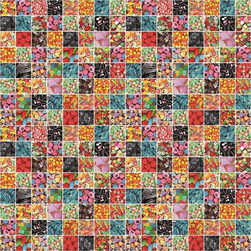 CANDY / cukorkák színes gekkofix 45cm x 15m öntapadós tapéta