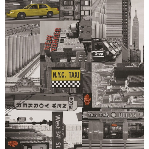 CITY TAXI / taxi 45cm x 15m new york auto öntapadós tapéta, Vénilia Décor