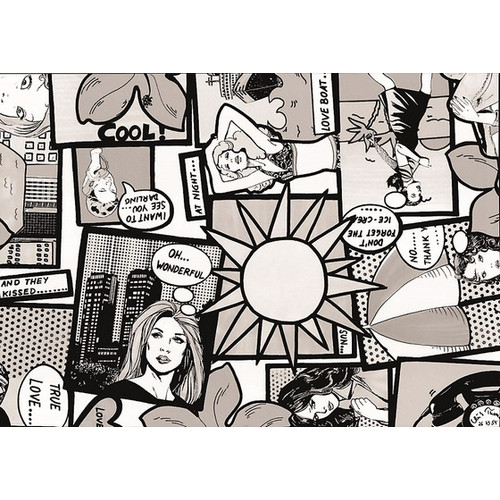 Gekkofix COMIC / képregény 45cm x 15m mintás öntapadós tapéta