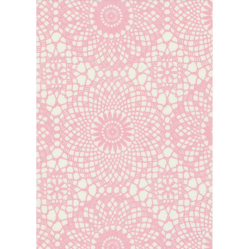 CONTOUR ROSE / rózsaszín csipke 45cm x 15m öntapadós tapéta