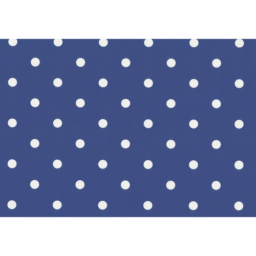 DOTS PURPLE BLUE / kék pöttyös 45cm x 15m öntapadós tapéta