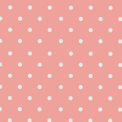 DOTS VINTAGE PINK / rózsaszín vintage pöttyös 45cm x 15m öntapadós tapéta