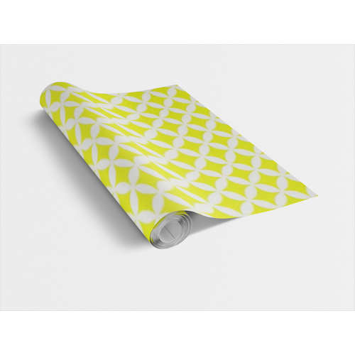 ELLIOTT YELLOW 45cm x 15m sárga öntapadós tapéta
