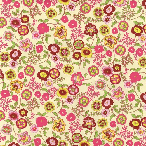 FLEUR / színes virágos 45cm x 15m öntapadós fólia tapéta
