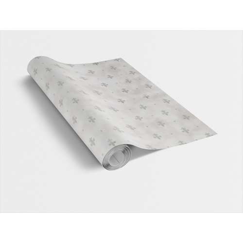 LILY GREY SILVER 45cm x 15m öntapadós tapéta, Vénilia Décor szürke ezüst
