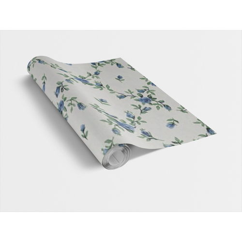 ROMBO / kis kék virágok 45cm x 15m öntapadós fólia tapéta, Vénilia Décor