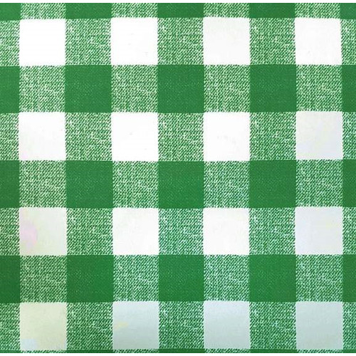SQUARES GREEN / zöld szövetkockás 45cm x 15m öntapadós tapéta