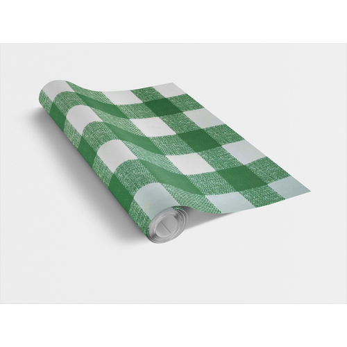 SQUARES GREEN / zöld szövetkockás 45cm x 15m öntapadós tapéta SQUARES GREEN / zöld szövetkockás 45cm x 15m öntapadós tapéta