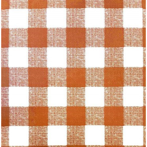 SQUARES ORANGE / narancs szövetkockás 45cm x 15m öntapadós tapéta