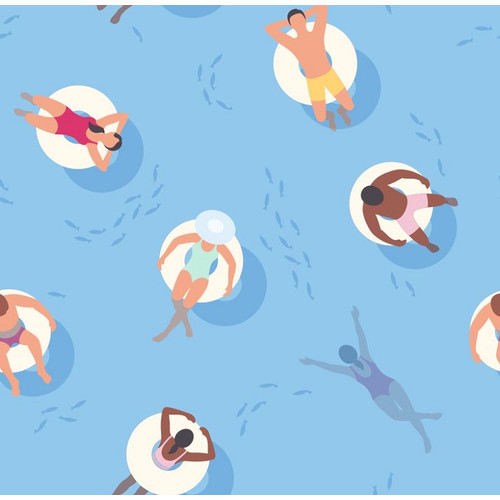 SUMMER CROWD 45cm x 15m öntapadós tapéta