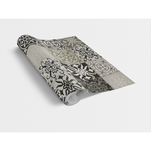 TILES BLACK AND WHITE /fekete-fehér csempe 45cm x 15m Vénilia Décor öntapadós tapéta