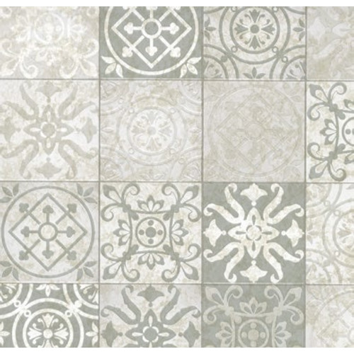 TILES VINTAGE /vintage csempe 45cm x 15m öntapadós tapéta, szürke, Vénilia Décor