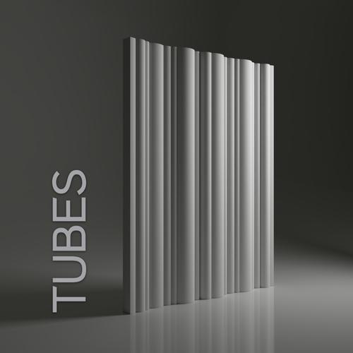 Tubes csíkozott Dunes gipsz lamella modern falburkolat