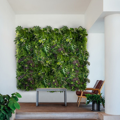 GD125 50x100 cm prémium egyedi kézzel készített élethű műanyag növényfal panel GD125 50x100 cm prémium egyedi kézzel készített élethű műanyag növényfal panel