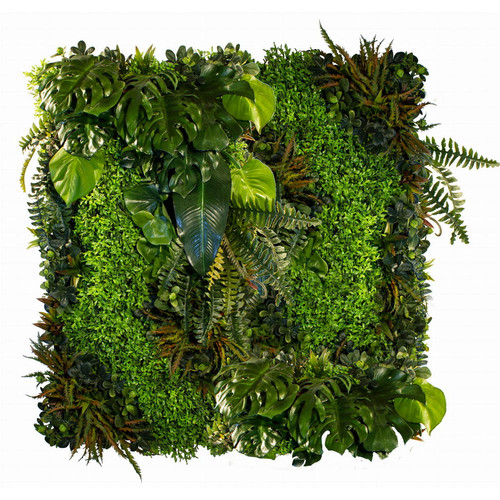 GD134 50x100 cm prémium egyedi kézzel készített élethű műanyag növényfal panel