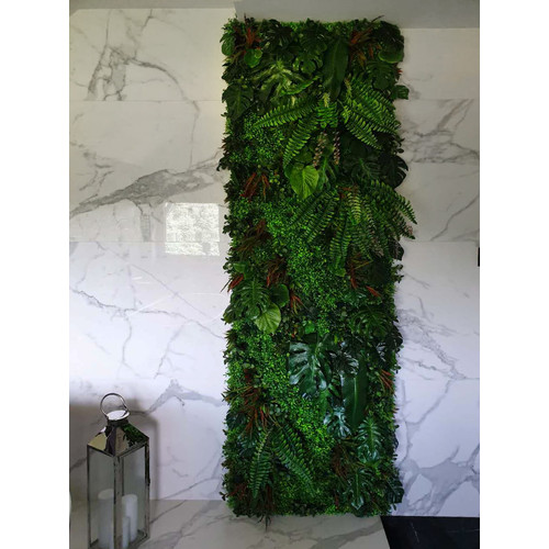 GD134 50x100 cm prémium egyedi kézzel készített élethű műanyag növényfal panel