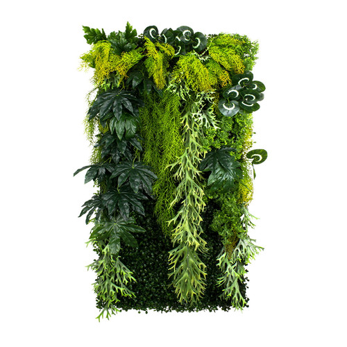 GD140 50x100 cm prémium egyedi kézzel készített élethű műanyag növényfal panel