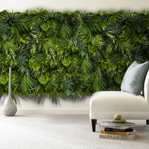 GD149 50x100 cm prémium egyedi kézzel készített élethű műanyag növényfal panel GD149 50x100 cm prémium egyedi kézzel készített élethű műanyag növényfal panel