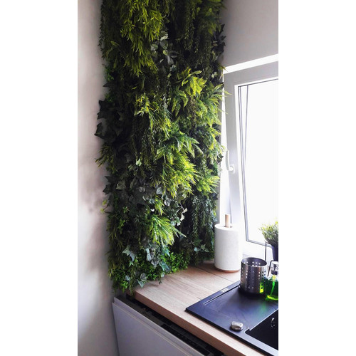 GD150 50x100 cm prémium egyedi kézzel készített élethű műanyag növényfal panel GD150 50x100 cm prémium egyedi kézzel készített élethű műanyag növényfal panel