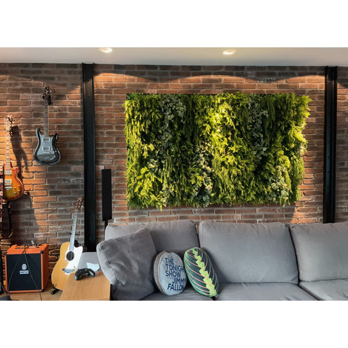 GD150 50x100 cm prémium egyedi kézzel készített élethű műanyag növényfal panel GD150 50x100 cm prémium egyedi kézzel készített élethű műanyag növényfal panel