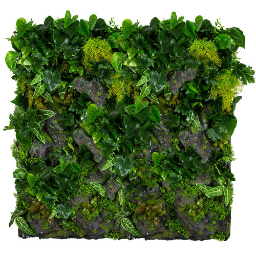 GD152 50x100 cm prémium egyedi kézzel készített élethű műanyag növényfal panel