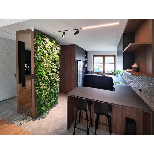 GD182 50x100 cm prémium egyedi kézzel készített élethű műanyag növényfal panel
