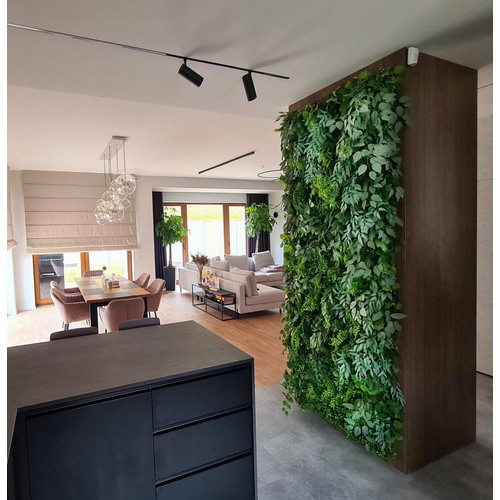 GD182 50x100 cm prémium egyedi kézzel készített élethű műanyag növényfal panel