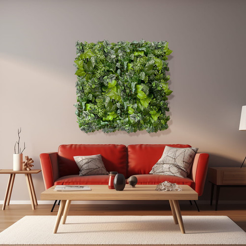 GD185 50x100 cm prémium egyedi kézzel készített élethű műanyag növényfal panel
