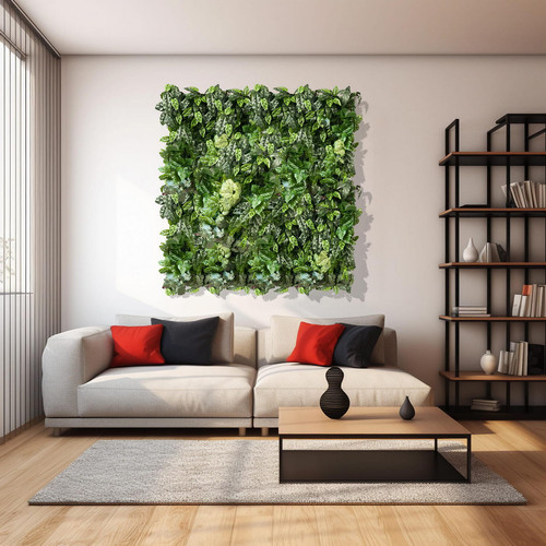 GD190 50x100 cm prémium egyedi kézzel készített élethű műanyag növényfal panel GD190 50x100 cm prémium egyedi kézzel készített élethű műanyag növényfal panel