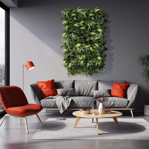 GD192 50x100 cm prémium egyedi kézzel készített élethű műanyag növényfal panel GD192 50x100 cm prémium egyedi kézzel készített élethű műanyag növényfal panel