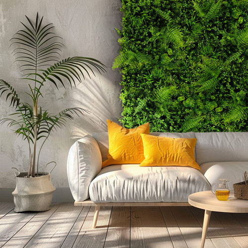 GD625 50x50 cm élethű műanyag zöldfal növényfal panel, műnövény dekoráció GD625 50x50 cm élethű műanyag zöldfal növényfal panel, műnövény dekoráció