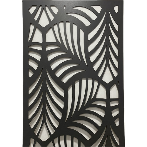 Fali dekorpanel, trópusi levél minta, 50x150 cm, 3 mm HDF - FP1 Antracit Fali dekorpanel, trópusi levél minta, 50x150 cm, 3 mm HDF - FP1 Antracit