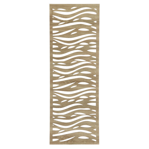Fali dekorpanel, hullámos minta, 50x150 cm, 3 mm HDF - FP5 fa Sonoma tölgy falburkolat