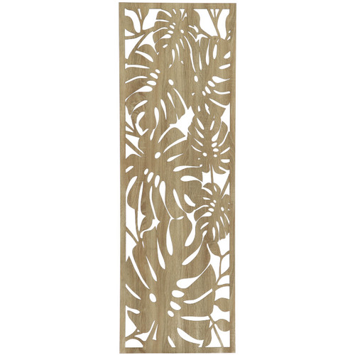 Fali dekorpanel, pálmalevél minta, 50x150 cm, 3 mm HDF - FP9 fa Sonoma tölgy falburkolat