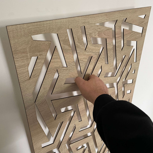 Fali dekorpanel, nyíl mintázat, modern 50x150 cm, 3 mm HDF - FP7 fa Sonoma tölgy színű falburkolat Fali dekorpanel, nyíl mintázat, modern 50x150 cm, 3 mm HDF - FP7 fa Sonoma tölgy színű falburkolat