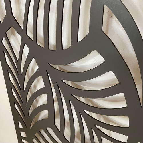 Fali dekorpanel, trópusi levél minta, 50x150 cm, 3 mm HDF - FP1 Antracit Fali dekorpanel, trópusi levél minta, 50x150 cm, 3 mm HDF - FP1 Antracit