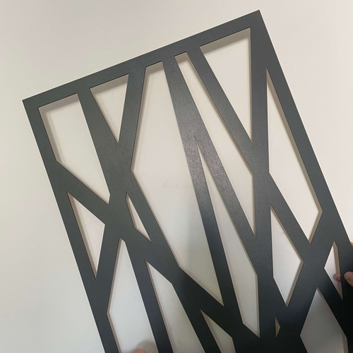 Fali dekorpanel, Vonal minta, 50x150 cm, 3 mm HDF - FP16 fa Antracit színű falburkolat