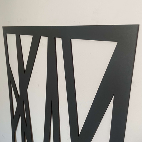 Fali dekorpanel, Vonal minta, 50x150 cm, 3 mm HDF - FP16 fa Antracit színű falburkolat