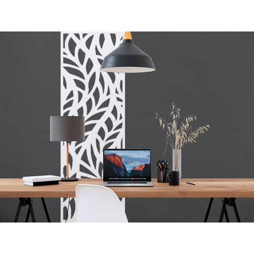 Fali dekorpanel, ágak minta, 50x150 cm, 3 mm HDF - FP4 Fehér falburkolat Fali dekorpanel, ágak minta, 50x150 cm, 3 mm HDF - FP4 Fehér falburkolat
