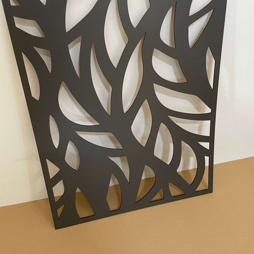 Fali dekorpanel, ágak minta, 50x150 cm, 3 mm HDF - FP4 Fekete falburkolat