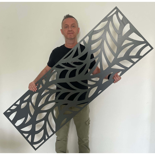 Fali dekorpanel, ágak minta, 50x150 cm, 3 mm HDF - FP4 Antracit falburkolat
