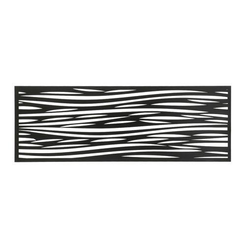 Fali dekorpanel, hullám minta, 50x150 cm, 3 mm HDF - FP2 Antracit falburkolat